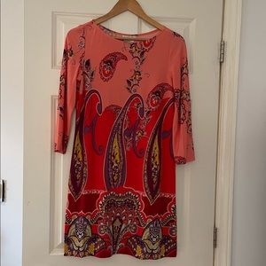 London Times size 8 printed dress